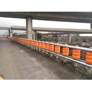 Highway Safety Reflective Roller Barrier Traffic Guardrail with D350*H500mm and D350*H245mm Sizes