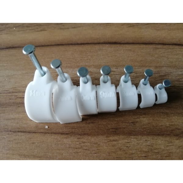 High Quality Wire Accessories Electrical Wiring Cables Holder/Circle Cable Nail Clips