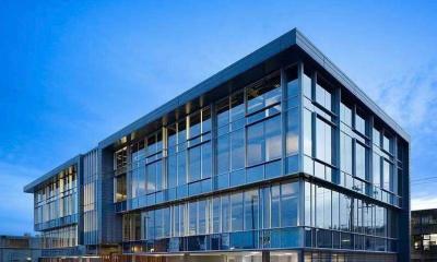 Sleek Glass Curtain Wall Panels Energy Saving and Soundproofing Custom Aluminum Colors