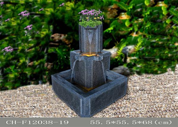 Fiberglass Outdoor Led Water Fountain Handmade Processing