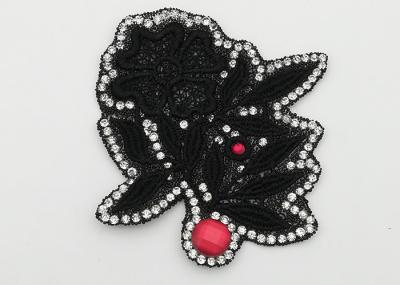 Wintersweet Shaped Floral Patches Customized Color / Size For Bags And Shoes