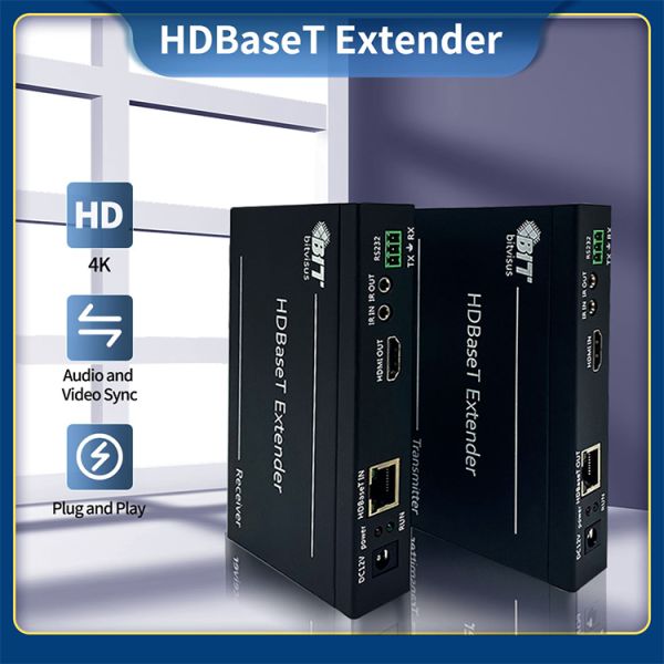 HDBaseT HDMI Extender with 150m Transmission 1920x1200@60Hz Resolution Plug and Play Video Wall Controller