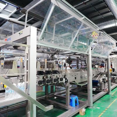 22 emballages par minute machine à emballer des films pour la ligne de production d'eau embouteillée exportée vers l'Arabie saoudite