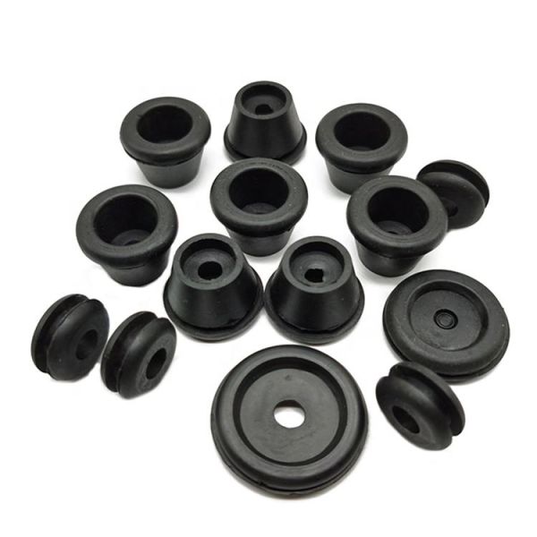 Customized Black Silicone Wire Protection Cable Hole Ring Molded Silicone Rubber Hole Ring