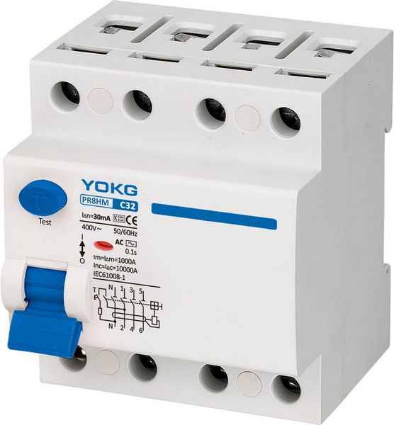 Pequeño disyuntor del protector PR8HM 10kA RCBO de la salida del hogar