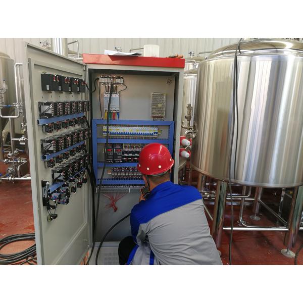 1000L Semi Automatic Stainless Steel Beer Making Equipment With Three Vessels