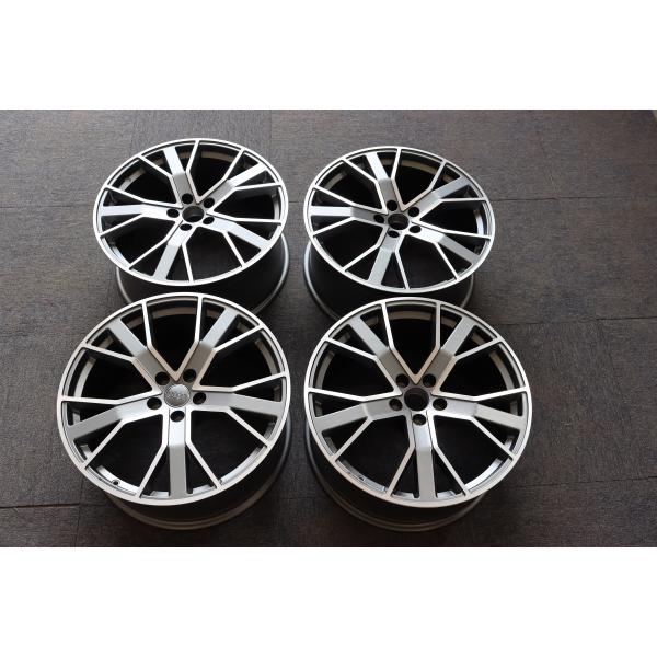 5*112 9J 20 Inch Alloy 5 Double Spoke Rims Fit Tire 265 40 ZR20