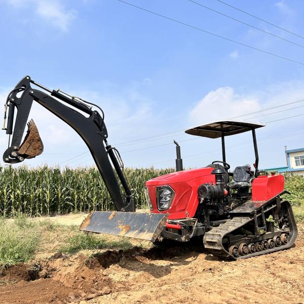 Agricultural Machinery 80HP Agricultural Tractor With Cabin Or Canopy Crawler Tractor