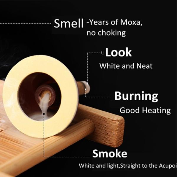 50 Pure Moxa Rolls Mini Moxa Patch for Moxibustion Therapy Chinese Medicine Apparatus