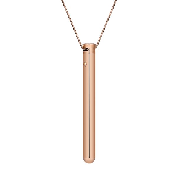 2025 New USB Rechargeable Stainless Steel Massage Stick Vibration Necklace