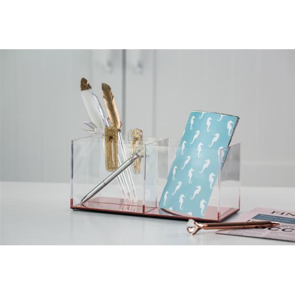 » ясный акриловый организатор макияжа 9x4x4