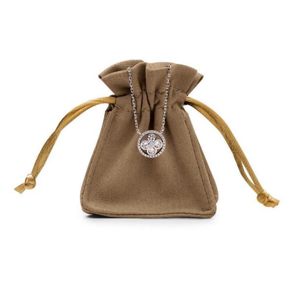 Brown Microfiber Fabric Drawstring Gift Bags 13x18cm For Bracelet