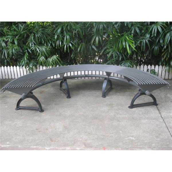 Metal Cast Iron Round Tree Benches Backless For Garden Street Campus