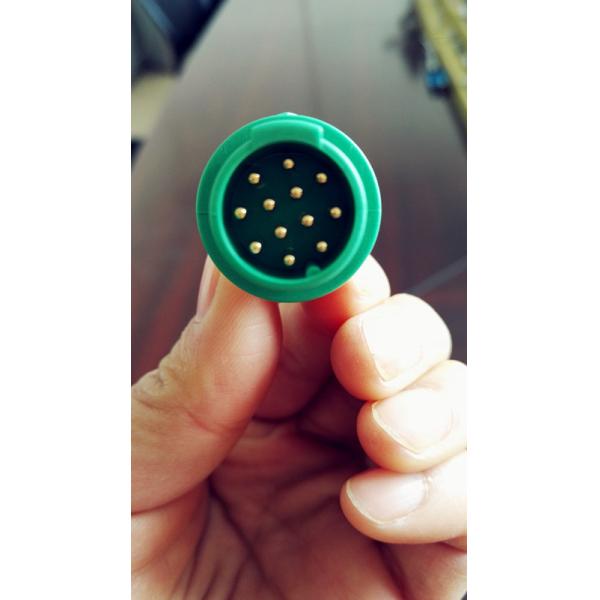 Snap Ends One Piece Kontron ECG Cable IEC Standard 3 Leadwires 12P