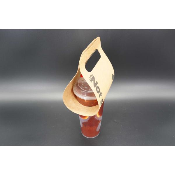 Custom Printed Take Out 12oz 16oz Disposable Hot Drinks Coffee Paper Cup Carrier Holder Tray