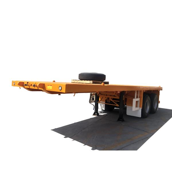 Long Distance Transportation 4 Axles Heavy Duty Flatbed Semi Trailer Truck and 12 Twist Locks