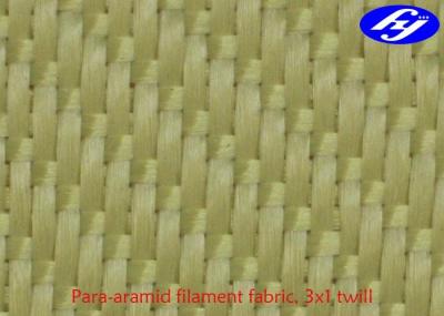 Fibra de alta elasticidade do filamento da tela de Kevlar Aramid da sarja da tela 3x1 da fibra de Aramid