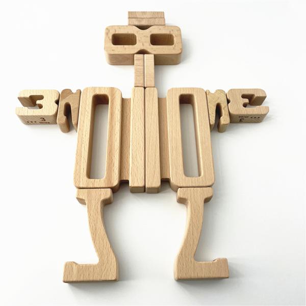 Number Building Blocks Wooden Math Digital Toys Baby Balance Block Jenga Toy Montessori Educational Natural Wood Toys fo