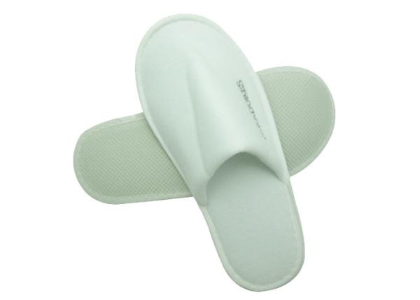 Brushed Fabric Flip Flop Slippers Disposable House Slippers With Close Toe