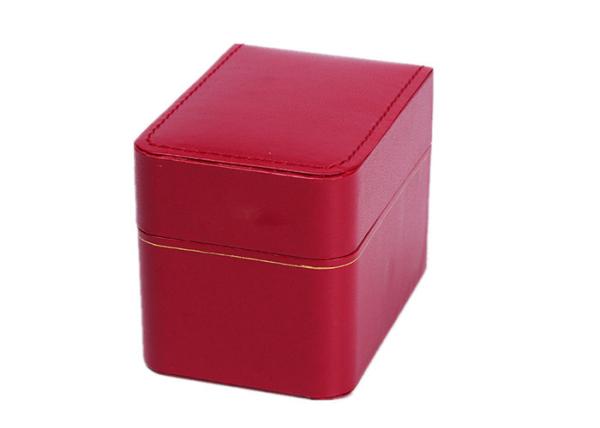 Custom White Velvet Luxury Watch Box , Plastic + Red Paper Womens Watch Box