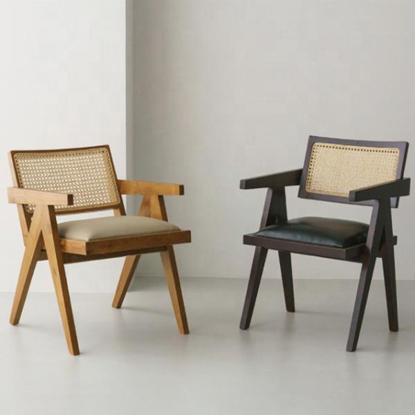 Specific Dining Chair Design Home Furniture Rattan Chair with Mail Packing and Upholstered Solid Wood