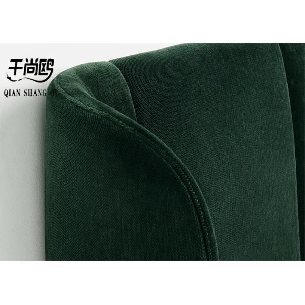 Simple Fabric Cushion Platform Bed Frame with Wing Board Backrest