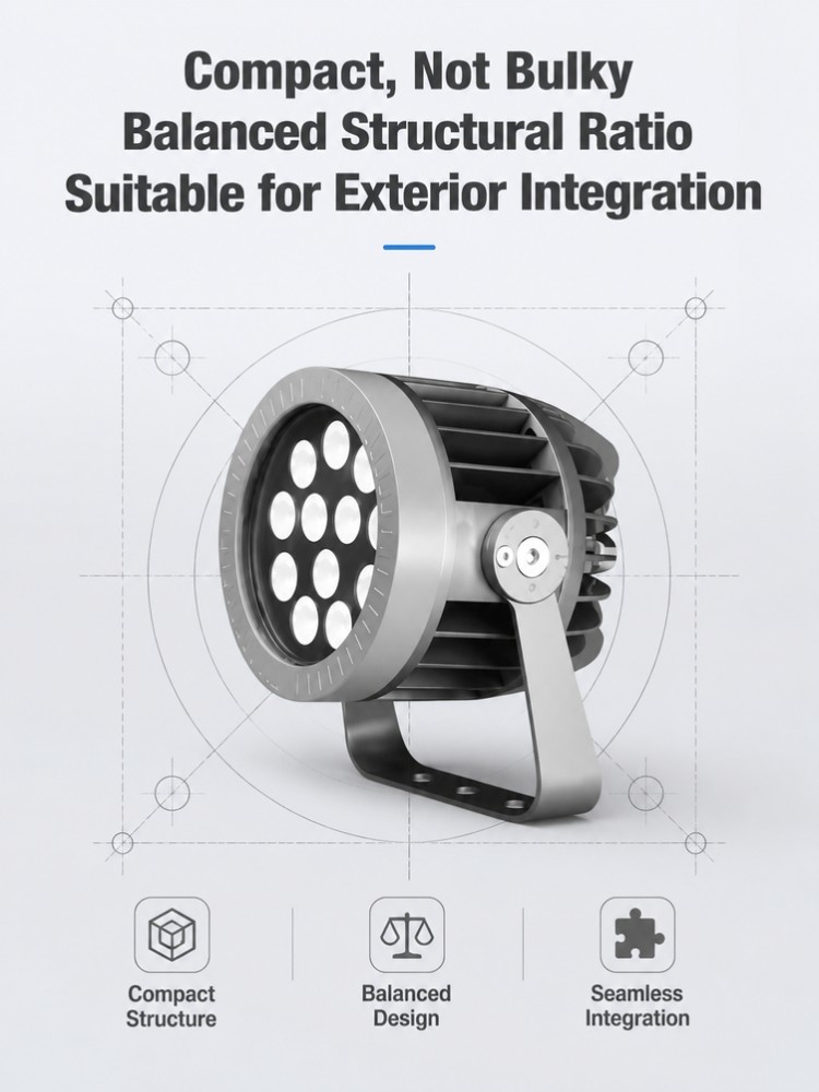 Outdoor LED Projector Light RGBW With High Luminous Efficiency And Durable Housing For Resort Villa Parks Manufacturer