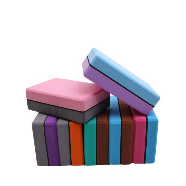40 Degree 23*15*7.5cm Yoga Exercise Equipment Two Color Eva Yoga Brick