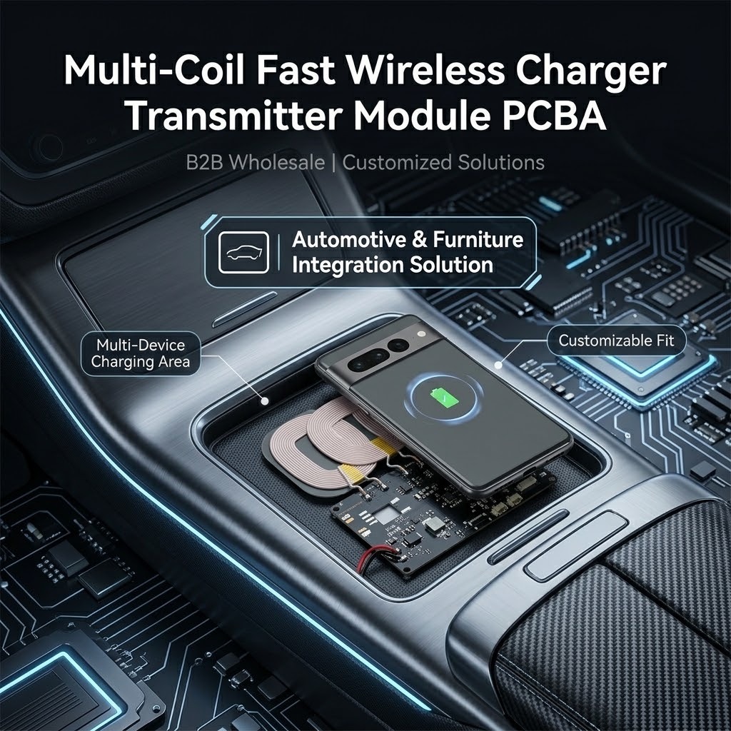 Customized High Power Qi-Compliant Wireless Charging Transmitter Coil with Litz Wire