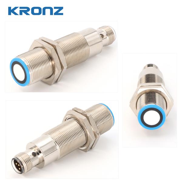60 - 1000mm Industrial Ultrasonic Detection Sensor Up / Down Output Type 38g Weight