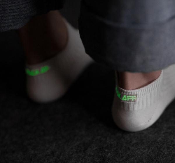 Novelty Letters Luminous Casual Cotton Unisex Ankle Socks Men / Women