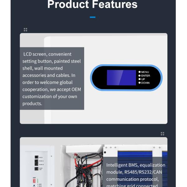 200 часов 100 часов высокое напряжение Lifepo4 батарея 5кВ 10кВ 48В Lto солнечная батарея
