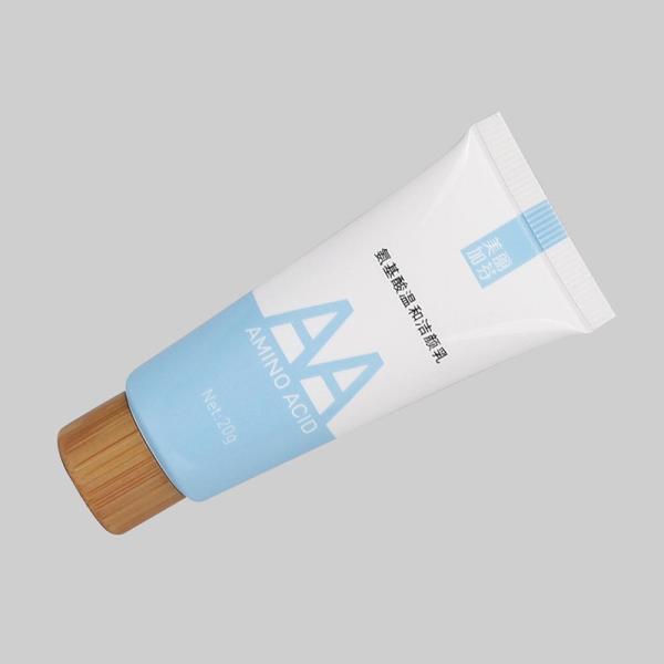 трубок выжимкы 20-60ml D25mm трубка Cleanser изготовленных на заказ пустых косметических пластиковая лицевая