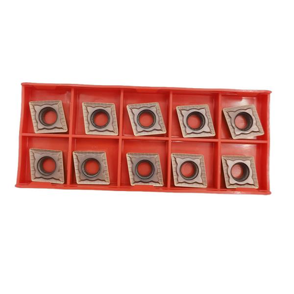 Bronze CCMT120408 Cemented Carbide Inserts CNC Lathe Turning
