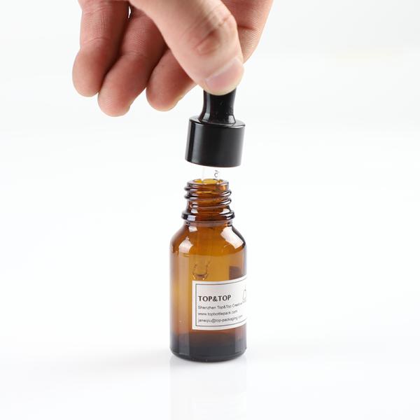 Бутылка стекла 30ml лосьона тонера капельницы сыворотки заботы кожи Амбер плеча выскальзывания