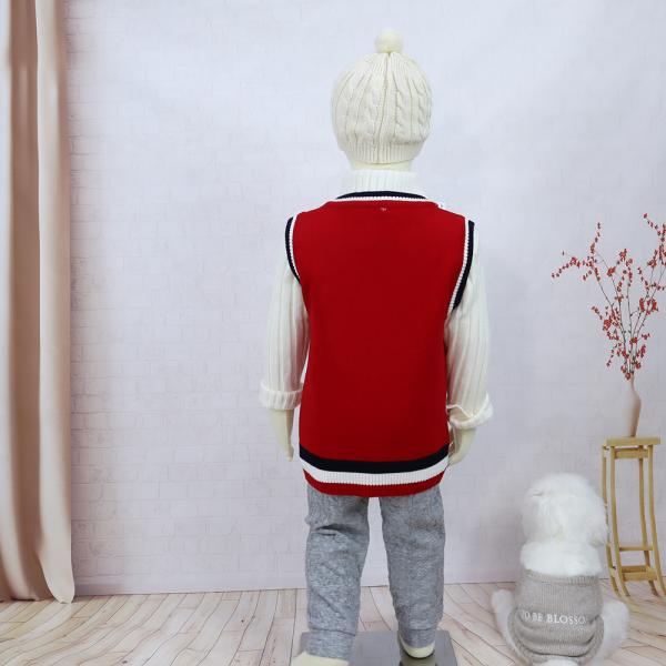 Stock Kids Clothes School Uniform Sweater Primary School Kids Uniforms Waistcoat Baby Vests
