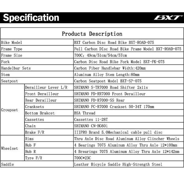 Shimano 11-скоростной шоссейный велосипед 700C Полностью углеродный дисковый тормоз