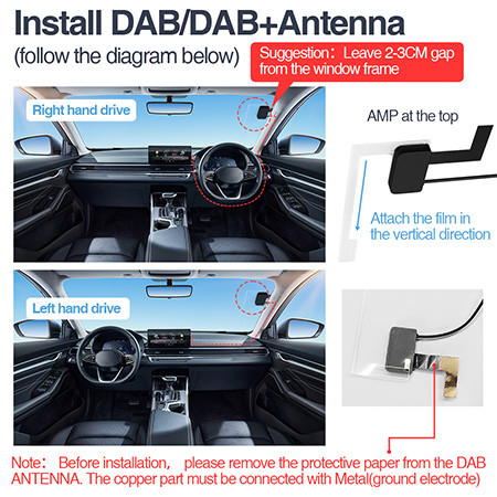 Adaptador DAB de radio digital para automóviles con Bluetooth Transmisor FM nueva caja de radio digital USB Android DAB +