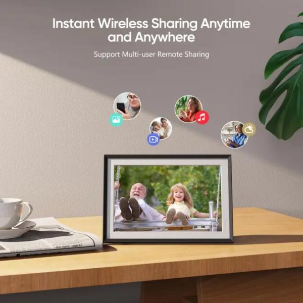 Supply Bulk 10 inch 16g WiFi LCD Cloud Video Download Frameo Digital Photo Picture Frame