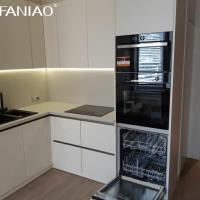 Appartement Armoires de cuisine pour petits espaces Melamine Chambre d'hôtel Armoires de cuisine pour constructeurs