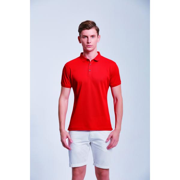 Футболки поло полиэстера хлопка Customized100% анти--Pilling с логотипом вышивки