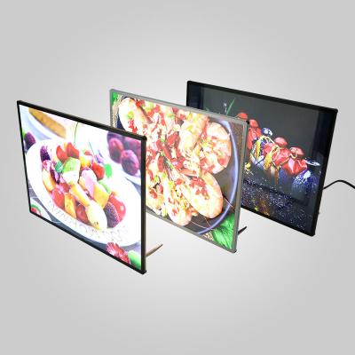 Customized Design LED Advertising Light Box Square Shape For Food Display