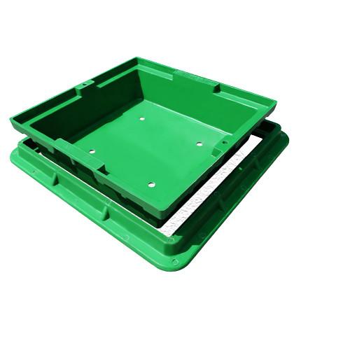 Sewage Cap FRP Manhole Cover Impact Resistant 400 * 400mm For High Traffic Area