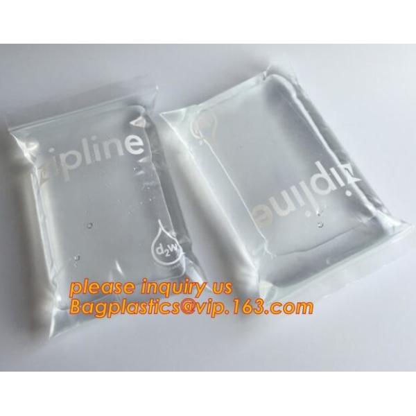 Double zipper tracks LDPE clear plastic k bag plastic k freezer bag, double track k bag for grocery, w