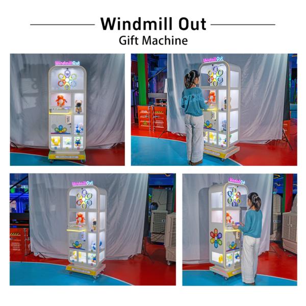 Coin-Operated Indoor Racing Arcade Machine with Scissors Cut Prize Vending Skill Challenge Games