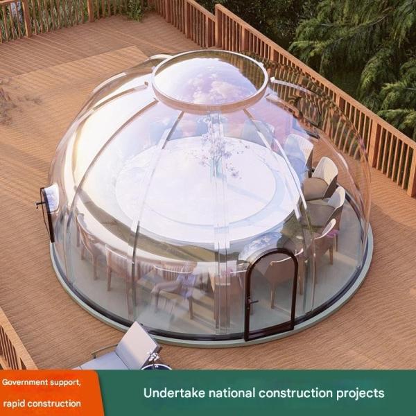 PC Outdoor Bubble House Combination for Camping Hotel Homestay Bar and Transparent Yurt Tent