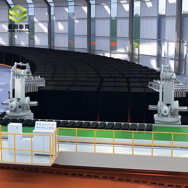 Fully Automatic Robot Stacking Machine Clay Brick Extruder With Power 16.5Kw