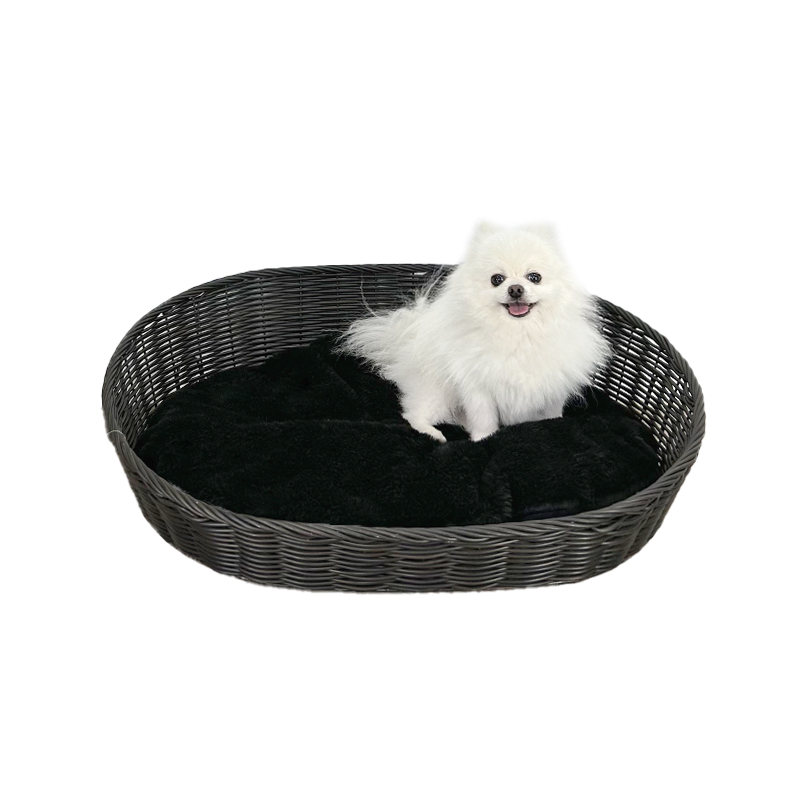 Dog Kennel Rattan Four Seasons Universal Pet Kennel Large and Small Dogs Removable Washable Mat Cooler cat Nest Willow Dog Beds