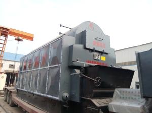 High Thermal Efficiency Wood Fired Steam Boiler , Horizontal Steam Boiler