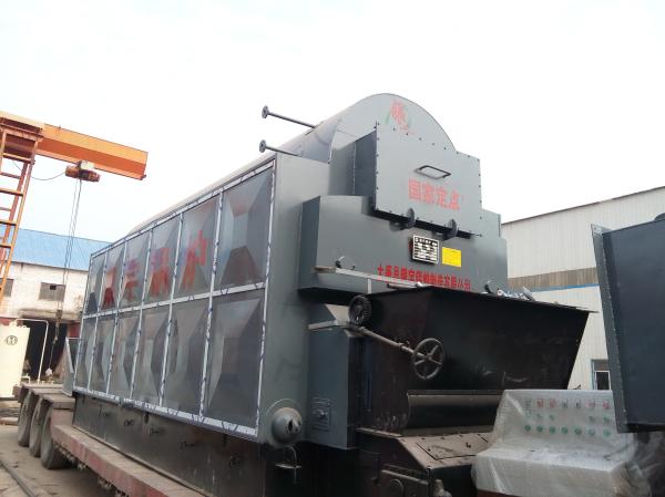 High Thermal Efficiency Wood Fired Steam Boiler , Horizontal Steam Boiler